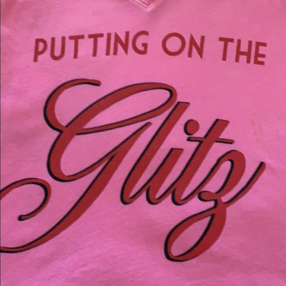 Wildfox pink top PUTTING ON THE GLITZ